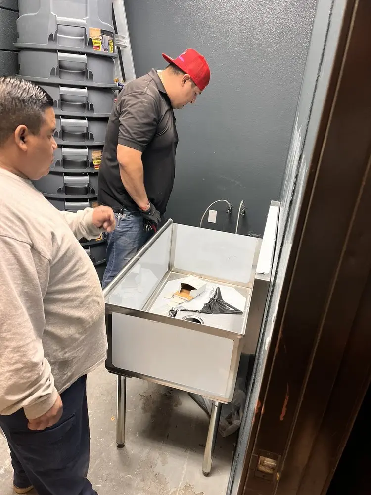 Commercial plumbing and sink installation in Seminole